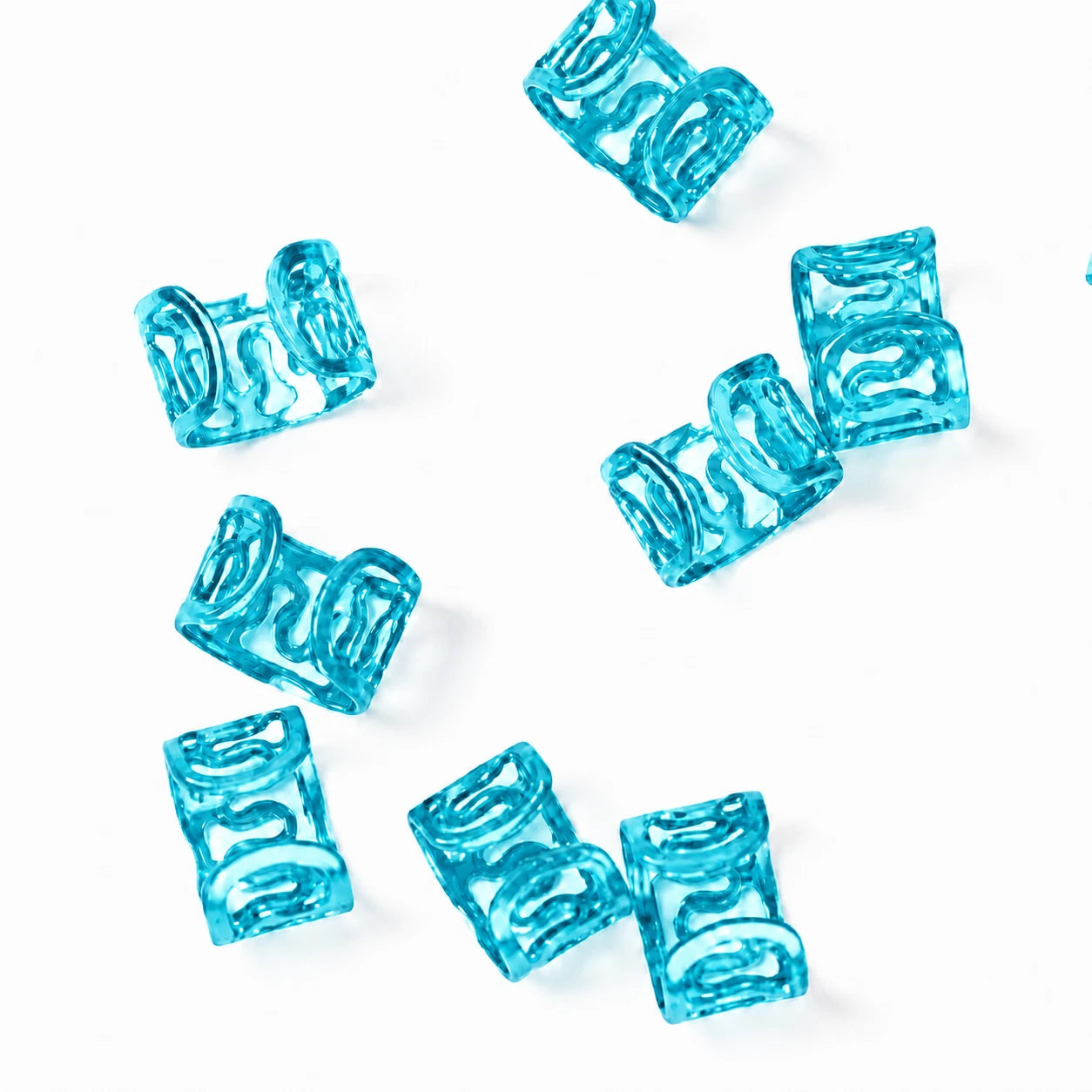 Blue Wavy Hair Ring - photo 2