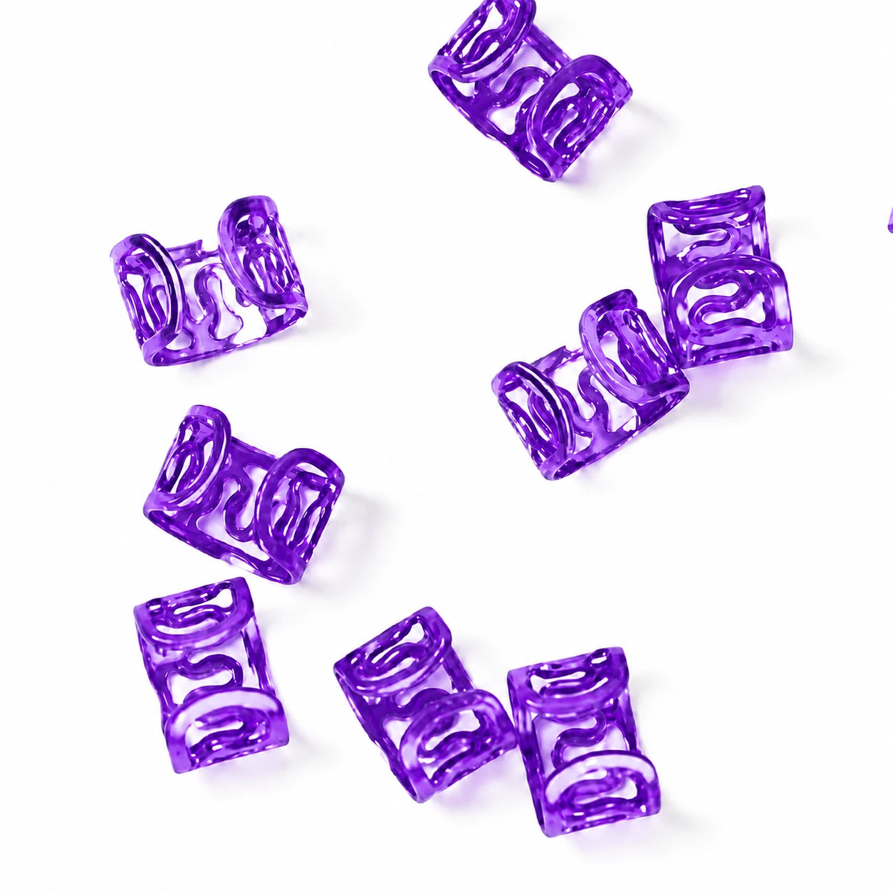 Purple Wavy Hair Ring - photo 2
