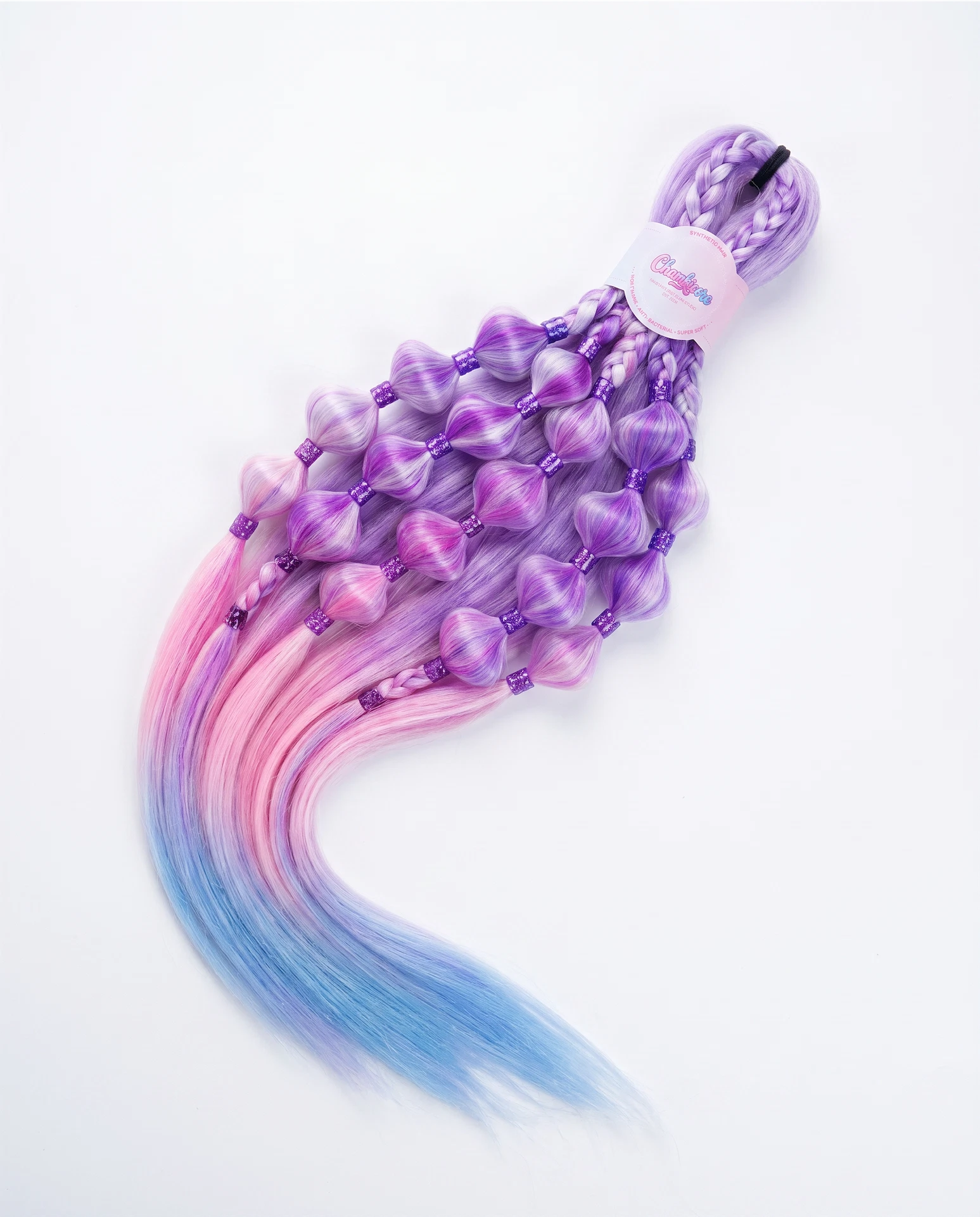 Dreamy Fade Bubble Braids