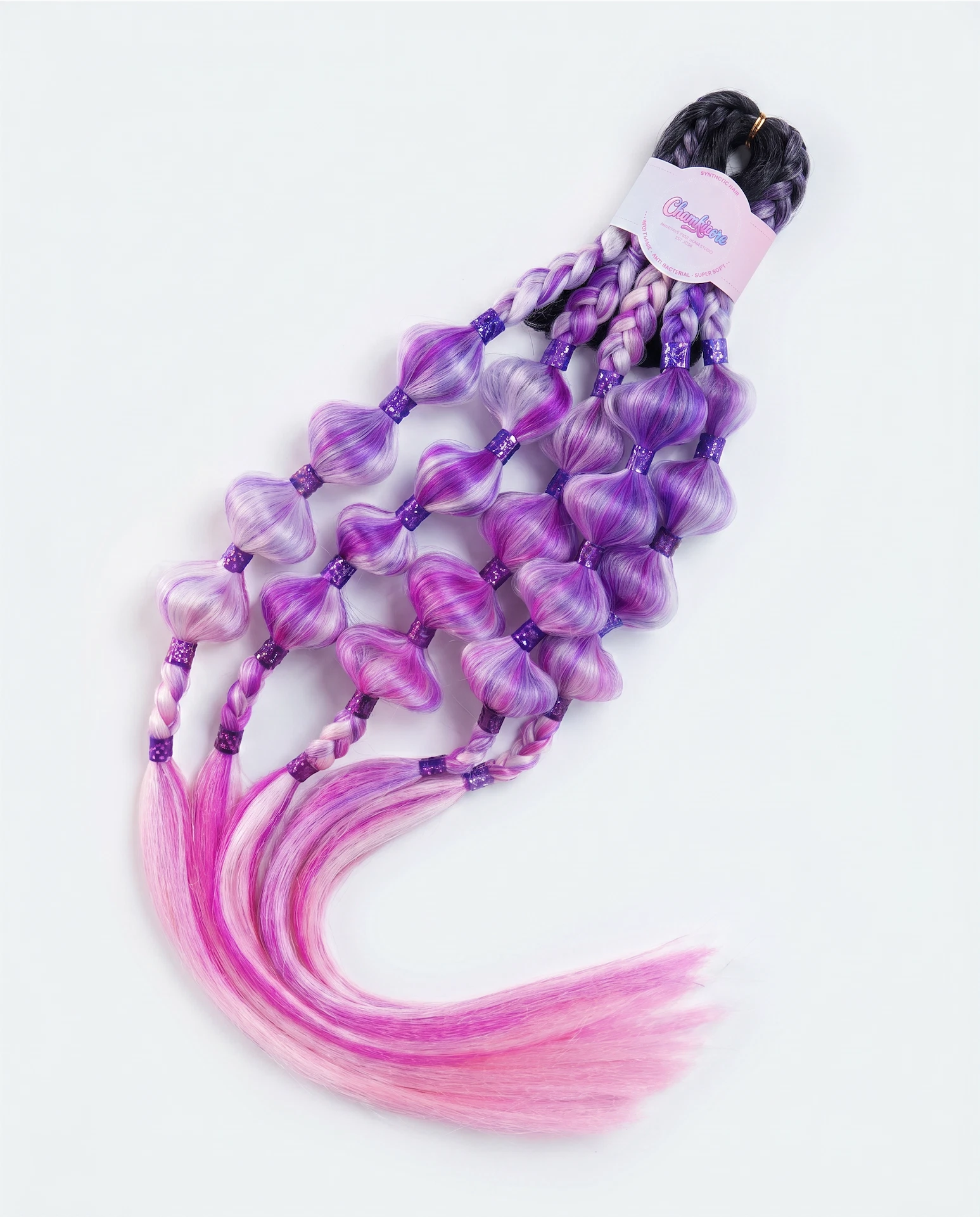 Midnight Rush Bubble Braids