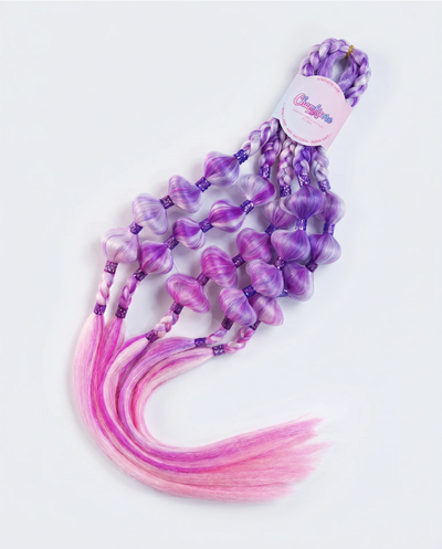 Violet Mist Bubble Braids