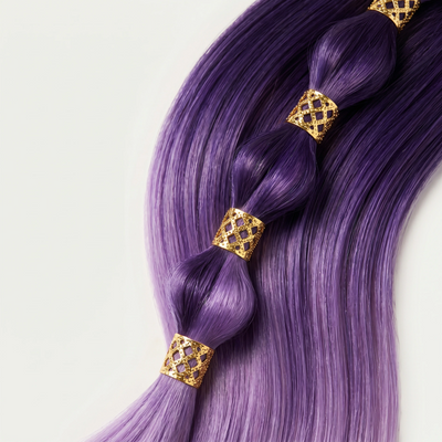 Gold Hollow Braid Rings - photo 2