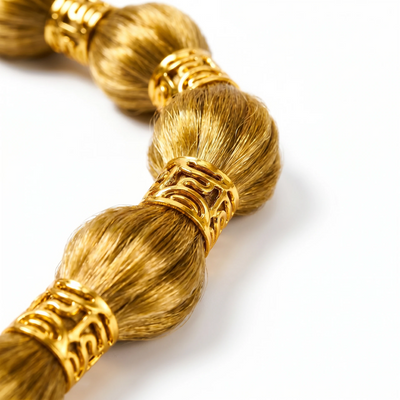 Golden Wavy Hair Ring - photo 2