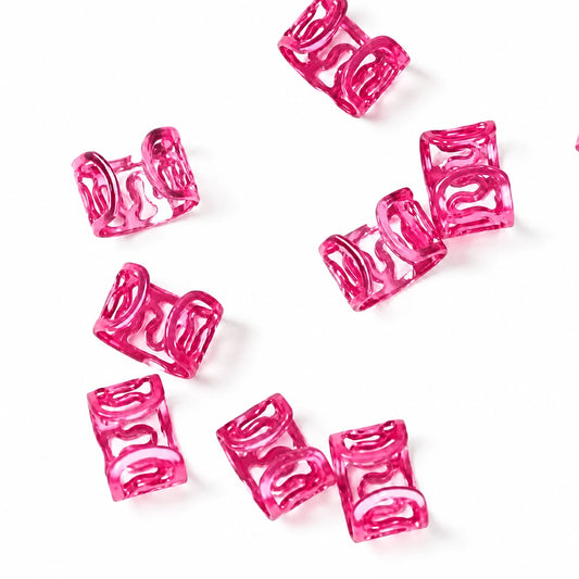 Pink Wavy Hair Ring