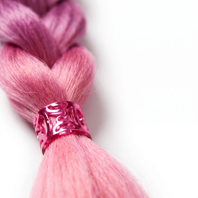 Pink Wavy Hair Ring - photo 2