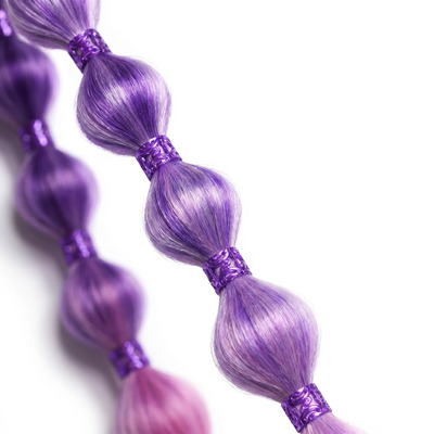 Purple Wavy Hair Ring